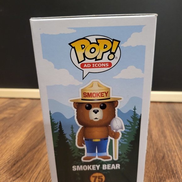 Ad Icons Smokey Bear Flocked Hot Topic Exclusive Funko Pop - Picture 4 of 11